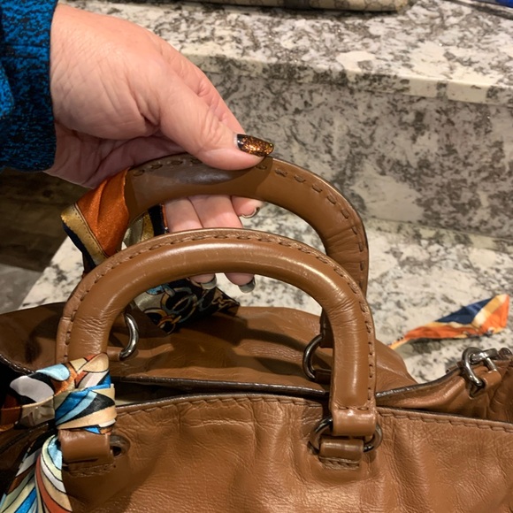 Brown leather Prada bag. - Picture 7 of 12